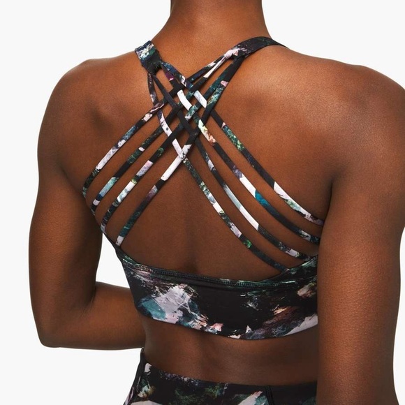 lululemon athletica Other - Lululemon Free to Be Wild Longline Bra Glacier Camo Starlight Multi Size 8